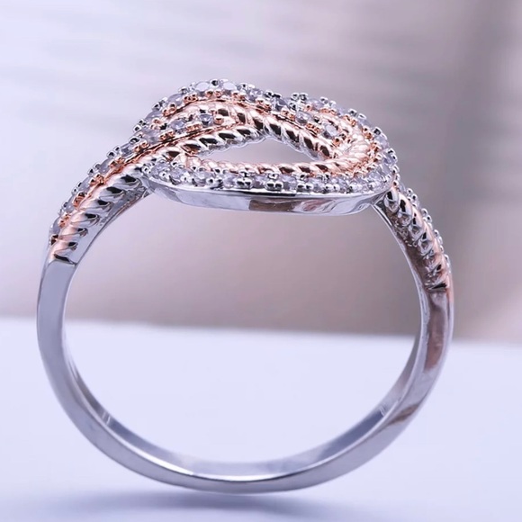 ✨SOLD OUT✨Two Tone Eternity Ring✨ - Picture 3 of 6